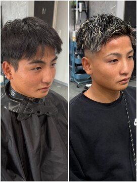 ダリア(Dahlia) カット × ツイストパーマ×メッシュ ¥13500