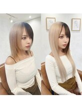 リアラ 渋谷(LIALA)&nbsp;ブリーチ、ダブルカラー、インナーカラー、イヤリングカラー