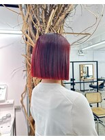 ソーソー(SoSo)&nbsp;ぱつっとボブ×チェリーレッド