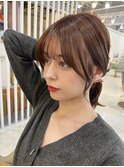 添 ハイレイヤーウルフ/小顔かおまわり/レイヤーカット/おくれ毛