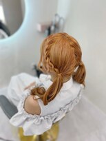 ヘアセット クラン ルシェ 心斎橋玉屋町店(hair set Clan luce)&nbsp;編み込みツインテール