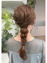 オーセンヘア(AUTHEN.HAIR)&nbsp;（mutsumi.）結婚式ヘアセット＊編みおろし