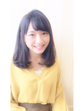 アドラーブル 松崎店(adorable) 【adorable】ブルージュ×大人可愛いCカールストレート