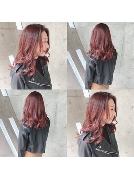 スナッグルサロン(SNUGGLE SALON) 透け感コーラルレッドカラー