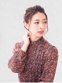 20代30代40代　大人カジュアル _アップバングシニヨン
