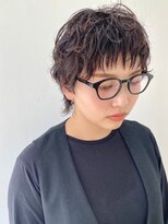 フォーク FOLK&nbsp;【FOLK】襟足を長めに残したショートウルフのパーマスタイル♪