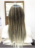 グレー/バレイヤージュ/コントラストカラー