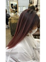 ユートピア(U topia)&nbsp;バレイヤージュ/ハイライト/アースカラー/ルビーピンク