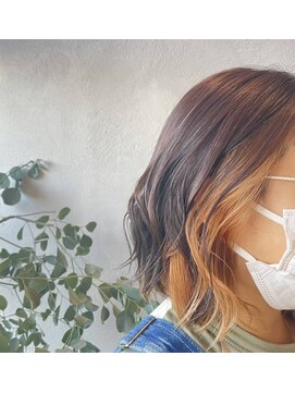 ランカ(Lanca) ミディアム×インナーカラー/30代40代50代