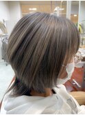 20代30代40代ストレートミルフィーユカラー寒色系透明感美肌