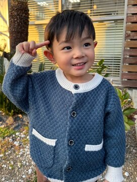 ナカオコアフュール(NAKAO COIFFURE) キッズカット　ショートヘア　前髪ありマッシュ