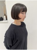 リップラインボブ小顔ヘアぷつっとカットショート