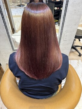 ロンドローズ 名古屋(Lond damaskRose) ブリーチ 学割 オリーブベージュ レイヤーカット リタッチ 864