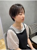 ナチュラルショートシアーグレージュ