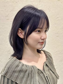 アンカーバイナチュラル(anchor by natural) 韓国風/レイヤー/小顔/前髪カット/髪質改善/グレージュ/透明感