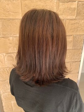アース 高円寺店(HAIR & MAKE EARTH) マロンブラウンと外ハネボブ《earth_aoyagi0415》