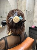 ☆結婚式お呼ばれヘアアレンジ/ゆるふわハーフアップアレンジ☆
