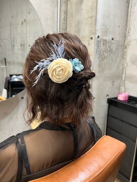 コージー(Kozy) ☆結婚式お呼ばれヘアアレンジ/ゆるふわハーフアップアレンジ☆