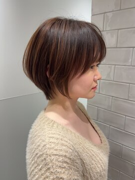 ニカ(NICeA) 大人丸みショート/縮毛矯正でも丸く見えるカット