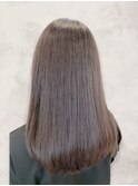 20代30代40代艶感ストレートアッシュグレージュ透明感ロング