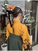 卒業式ヘアセット