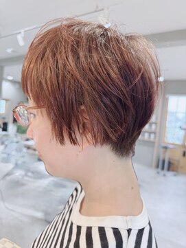 ミュゼプリュム(Musee plume) マッシュショート/ショートボブ/ピンクベージュ