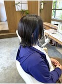 ウルフ×イヤリングカラーネイビー