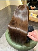 【神戸三宮】うる艶ストレート美髪カラー髪質改善トリートメント
