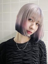 キャロルガーデンズ ボコカ 表参道(Carroll Gardens bococa) 【azu】ボブ デザイン 裾カラー