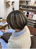 白髪ぼかしハイライト/藤沢/白髪ぼかし/ハイライト/髪質改善