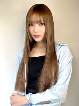 髪質改善　美髪ストレート　艶髪　前髪　韓国レイヤー　縮毛矯正