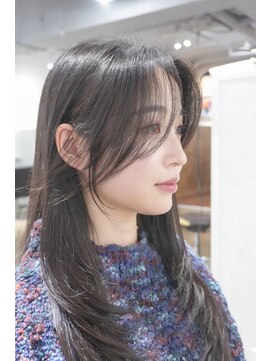 ミヨン 京都烏丸店(miyon) 【miyon】韓国レイヤーカット×暗髪カラー×髪質改善