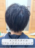 2ブロックマニッシュヘア