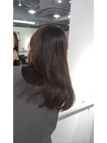 ミヨン 京都烏丸店(miyon)&nbsp;【miyon】韓国レイヤーカット×暗髪カラー×髪質改善