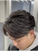 毛流れニュアンスフェザーパーマカルマパーマ