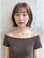 カバーヘア アカデミー 北浦和西口店(COVER HAIR ACADEMY)&nbsp;夏カラーブリーチなし外ハネショートボブ/ココアベージュp北浦和