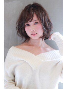 ナナナ パレナ 大津膳所店(nanana parena) 艶色ベリーピンクで大人かわいいボブ【nanana parena】