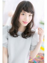 ミック 日暮里店(miq) オン眉xくせ毛風カール♪フェアリーセミディa