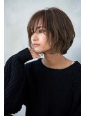 【HAVANA天神】小顔前下がりショートボブ×オリーブカラー