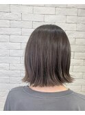 きりっぱなしボブ/ハイライト/グレージュ