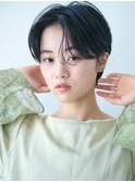 ミニウルフレイヤーカット顔周り前髪韓国ショートボブ/新宿