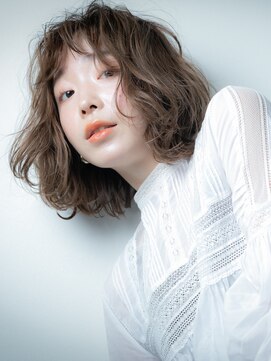 カバーヘアアンドスパ ブリス 浦和(COVER HAIR&SPA bliss) シースルーバングくせ毛風小顔大人ボブ201u浦和10代20代30代