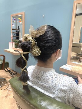 カシータ ヘア リゾート イオンモール熱田店(Casita hair resort) 玉ねぎヘア×前撮り×セット×アレンジ×水引×ポニテ×似合わせ