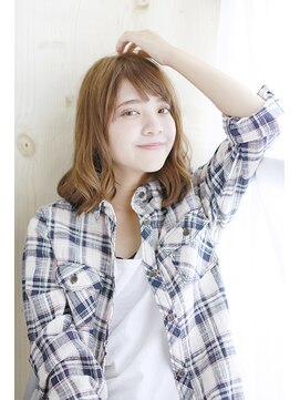 シュシュット(chouchoute) 韓国ボブレイヤーロンググレーベージュ黒髪質改善前髪パーマ/034