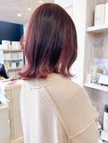 キャアリー(Caary) 福山市美容室Caary大人気春ヘア春カラー赤みラズベリーピンク