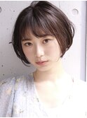 ショートボブ/ウェットヘア/デザインカラー/銀座/30代/40代