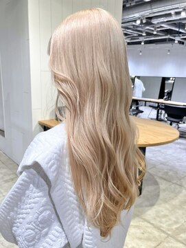 アルバム 池袋(ALBUM) くびレイヤー美髪レイヤーロングホワイトピンク_ba501911