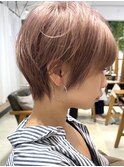 10代20代ナチュラルレイヤーショートボブ