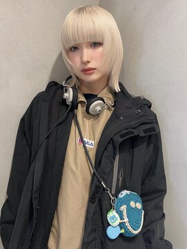 ペレ 梅田(PELE) 前髪/アンブレラカラー/こなれミディ/イメチェン/ウェーブパーマ