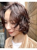パーマウルフパーマ大きめカールパーマウェーブパーマボブパーマ